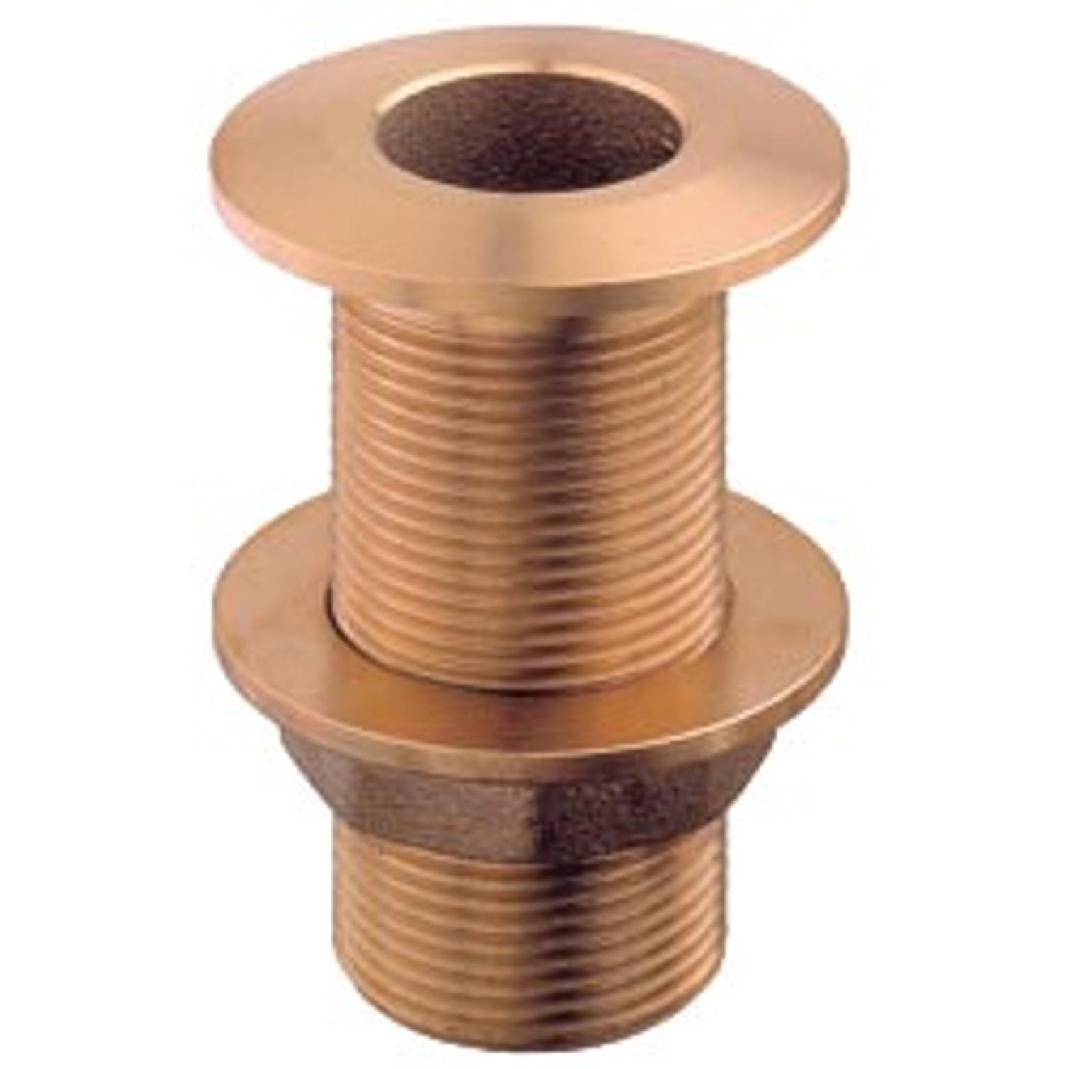 Läpivienti messinkiä, ura O -renkaalle, R-kierre 1 1/2″ pituus 70 mm ...
