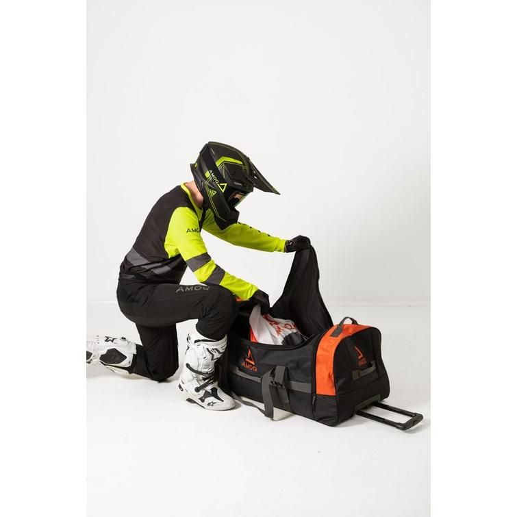 AMOQ Vetolaukku 140L Musta/Oranssi