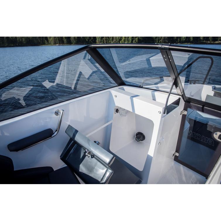 Falcon BR5 2025 + Mercury F80 uusi venepaketti, peräkuomulla ja Lowrance kaiku/karttaplotterilla