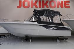 Suvi 57 Duo 2023 + Mercury F80 uusi vene tyynysarjalla ja per&auml;hyttikuomulla