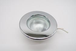 Valaisin, uppoasennus, kromattu kehys, halkaisija 80mm