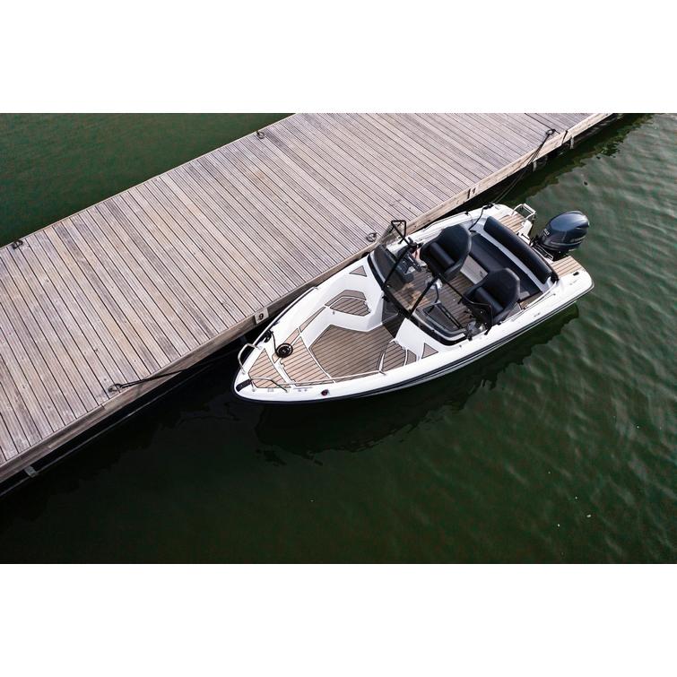Yamarin 50 BR 2023 + Yamaha F60 Fetl uusi venepaketti peräkuomulla softdeck-lattialla 