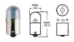 Lamppu 12v 5w Ba 15s