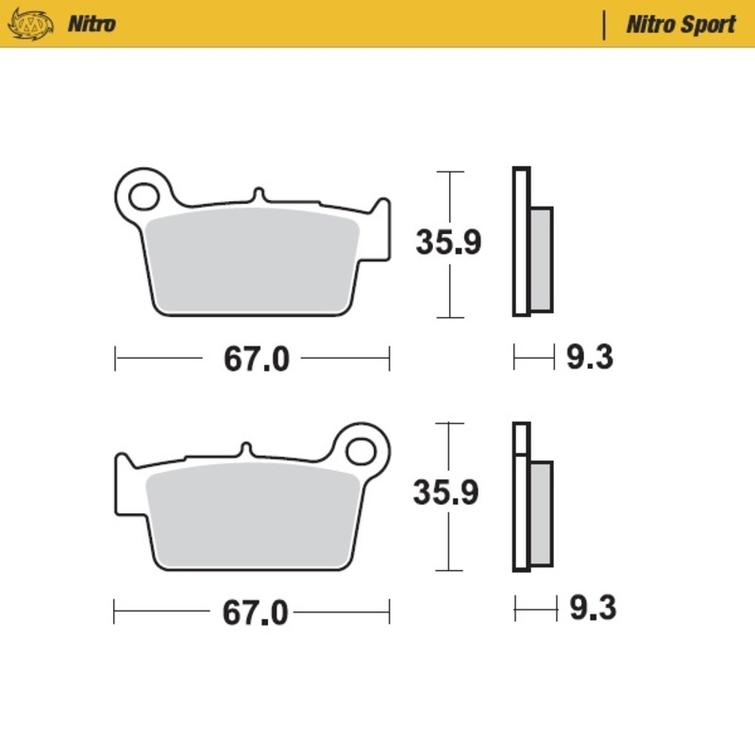 BRAKE PAD SINTER RACE MX KXF/RMZ/YZ