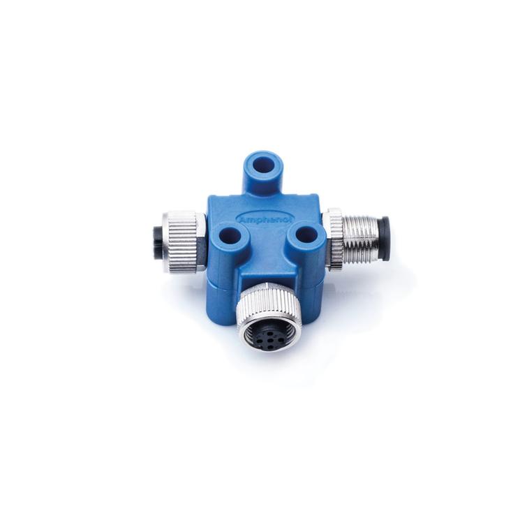 Amphenol NMEA 2000 T-liitin, 1 uros ja 2 naaras