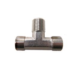 Baystar/Seastar T-liitin 2x 3/8" Tube + 1x 1/4" NPT (vaaka)