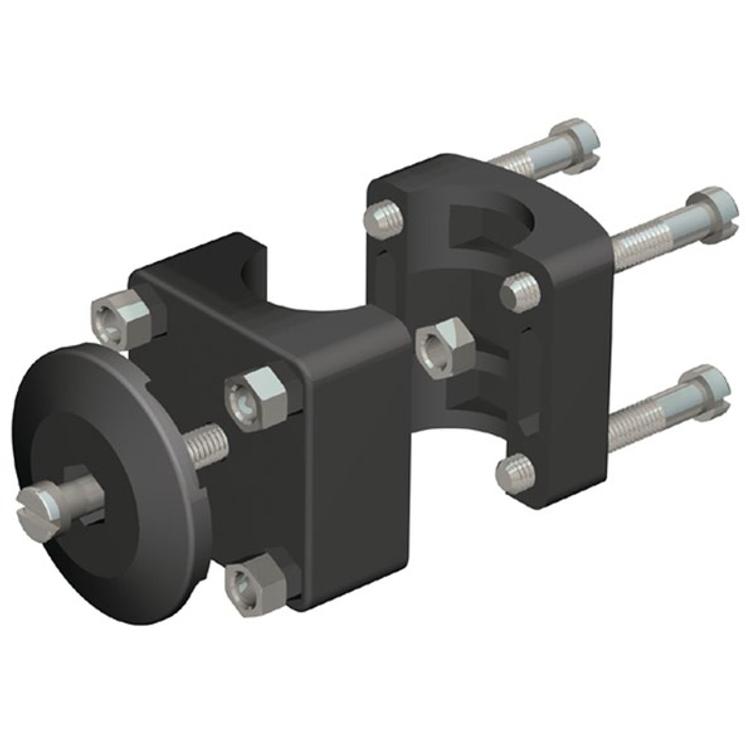 Nawa Kaiteeseen kiinnitettävä lepuuttajan korin kiinnike, Ø 25 mm putkelle