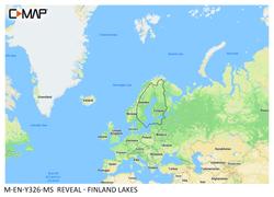 C-Map karttakortti Reveal. Suomen sisävedet ja merialue