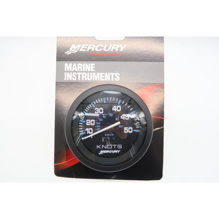 Nopeusmittari, musta tausta 0-50 knts Quicksilver