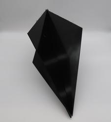 Kaksoiskartio 30X60 cm, mustaa muovia