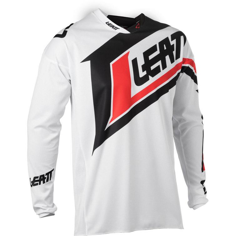 Leatt Jersey GPX 4.5 Lite crossipaita Musta / Valkoinen