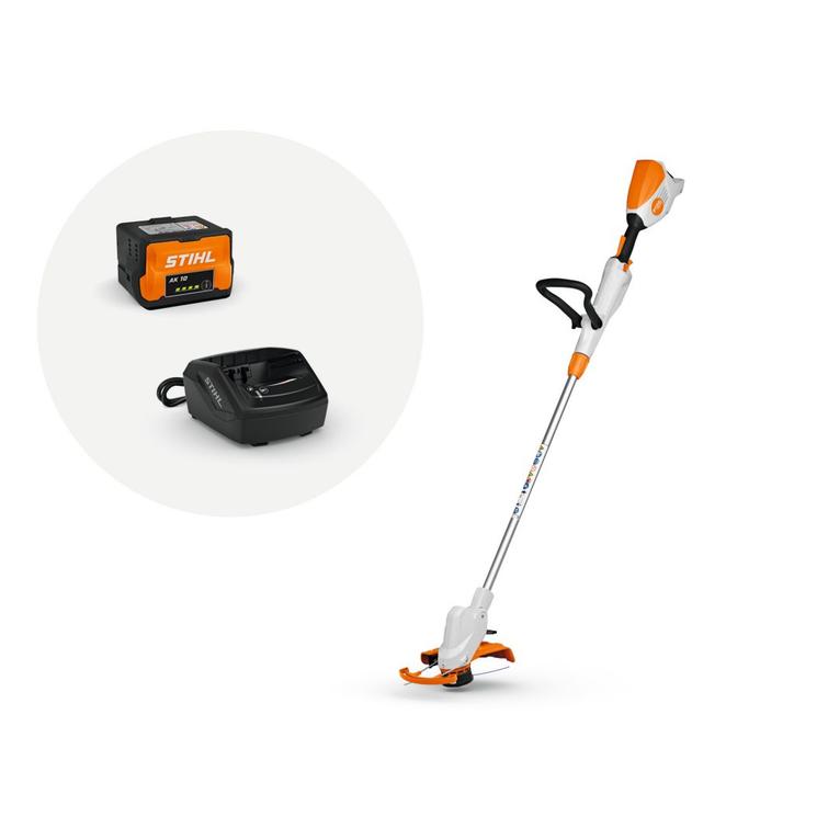 Stihl FSA 50 akkutimmeri. Sis AK 10 akun ja AL 101 laturin