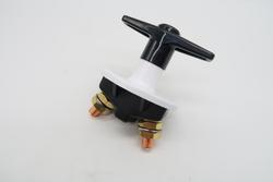 P&auml;&auml;virtakytkin 12V 300A, musta/valkea, kiinte&auml; T-kytkin