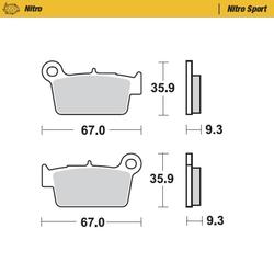 BRAKE PAD SINTER RACE MX KXF/RMZ/YZ