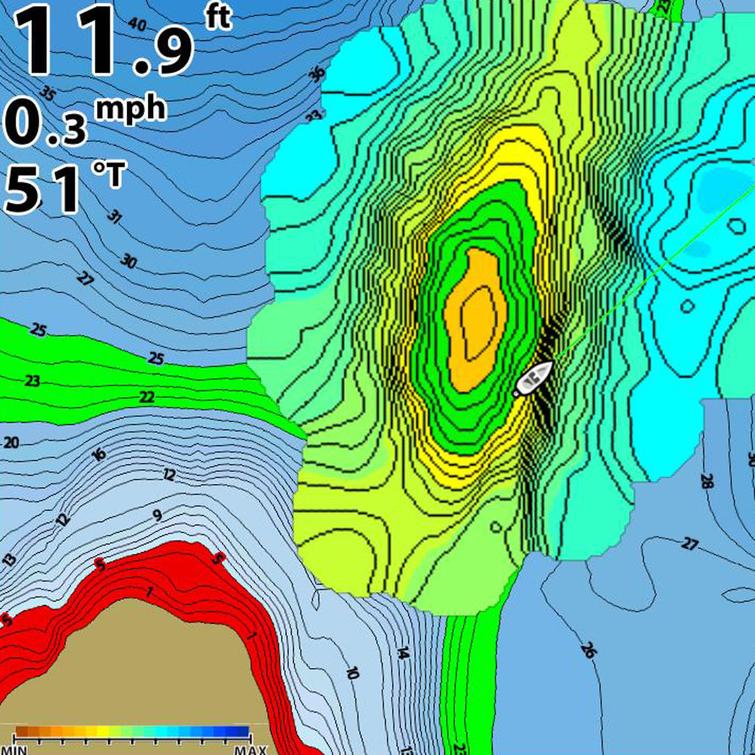 Humminbird Autochart Zero Line, lisäkortti kartanpiirtoon