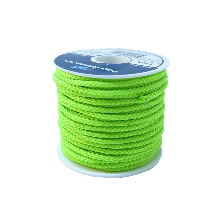 Polyesteri silkkinaru pikkurulla Neon keltainen