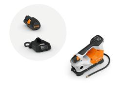 Stihl KOA 20.0 akkuk&auml;ytt&ouml;inen kompressori. Sis AS 2 akun ja AL 1 laturin