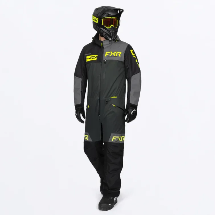 FXR M Revo Lite Monosuit Asphalt/Ti/HiVis