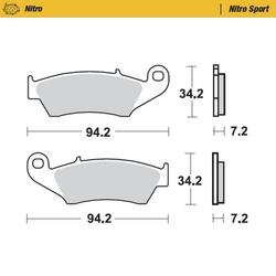 BRAKE PAD SINTER RACE MX