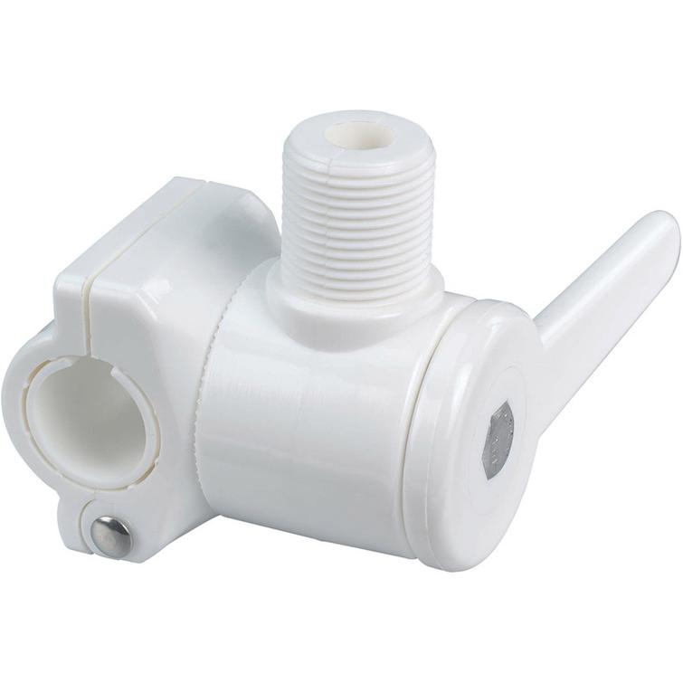 Shakespeare 4721 nylon, valkoinen kaidekiinnitteinen antennijalka