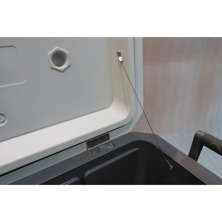 River RPX 70L valkea kylmälaukku, pyörillä