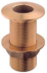 L&auml;pivienti messinki&auml;, ura O -renkaalle, R-kierre 1 1/2&Prime; pituus 70 mm