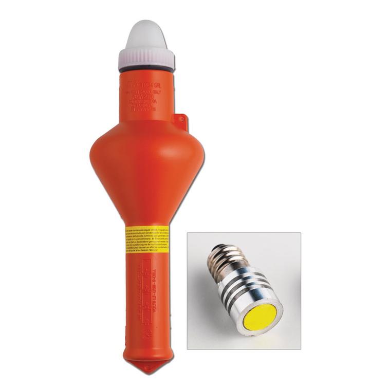 Pelastusrenkaan valo, toimii nelj&auml;ll&auml; 1.5V alkaliparistolla