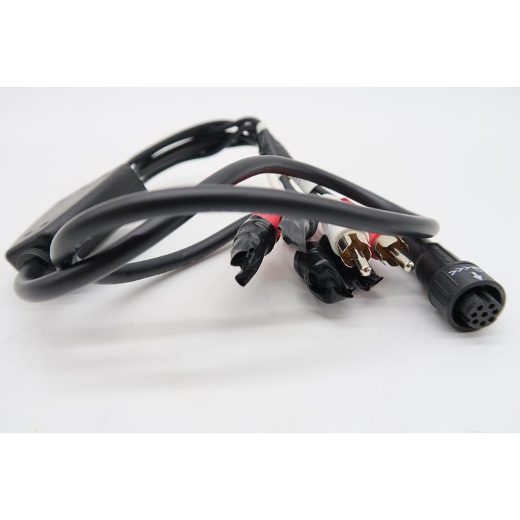 Buster Q2 audiokaapeli (py&ouml;re&auml; liitin + RCA liittimet 6)