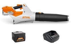 Stihl BGA 60 akkupuhallin. Sis AK 30 akun ja AL 101 laturin