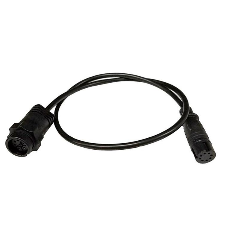 Lowrance anturijohdon adapteri, anturissa 7pin sininen liitin => laitteessa Hook2/Reveal liitin
