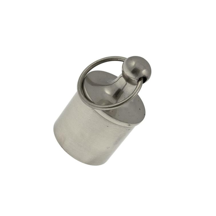 Köydenpään hela lenkillä kromattu36 mm köydelle