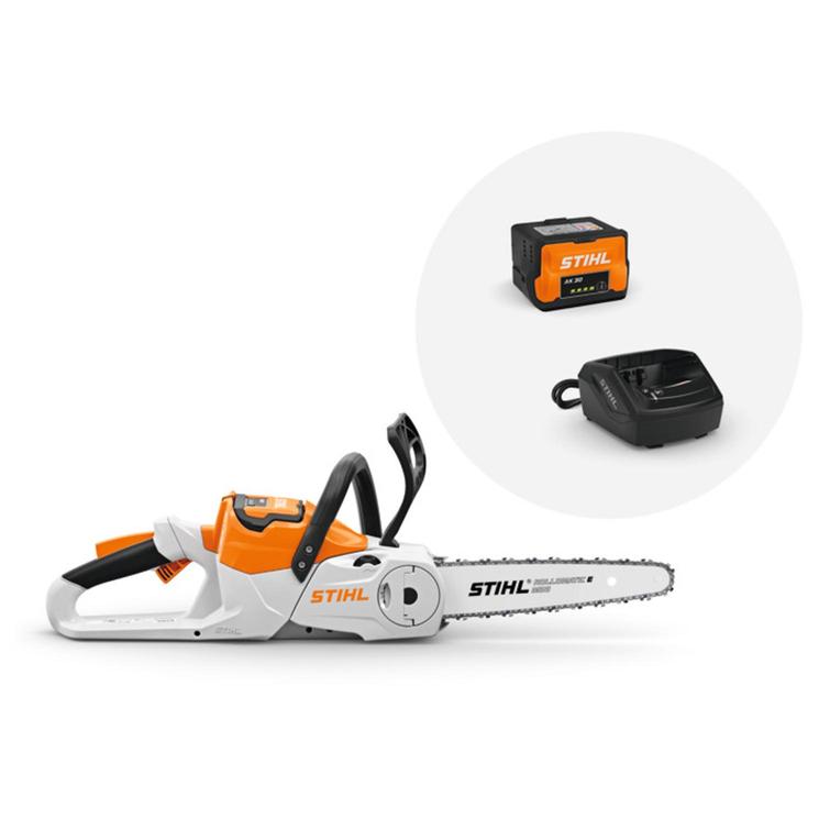Stihl MSA 70 akkusaha (sis AK 30 akun ja AL 101 laturin) Nyt kaupanp&auml;&auml;lle 2 kpl ketju ja 1 kpl ter&auml;levy