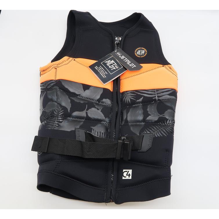 JetPilot C4 Impact Neo musta/oranssi vesiurheiluliivi Koko M