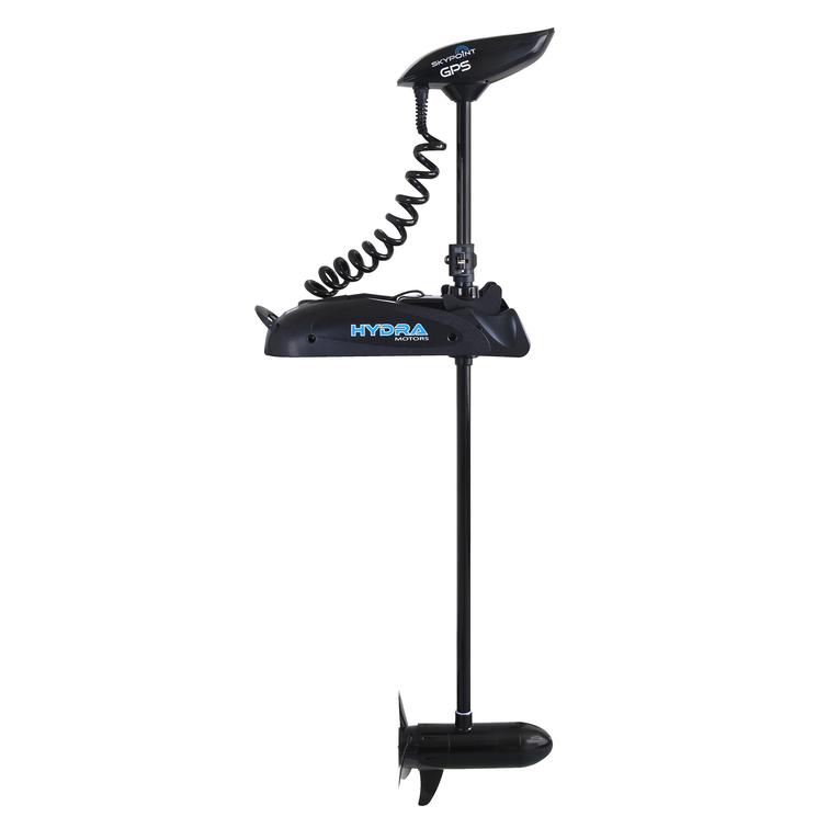 Hydra Skypoint GPS 12V keulasähkömoottori, työntövoima 65lbs, rikipituus 54". Sopii suola/makeaan veteen, musta