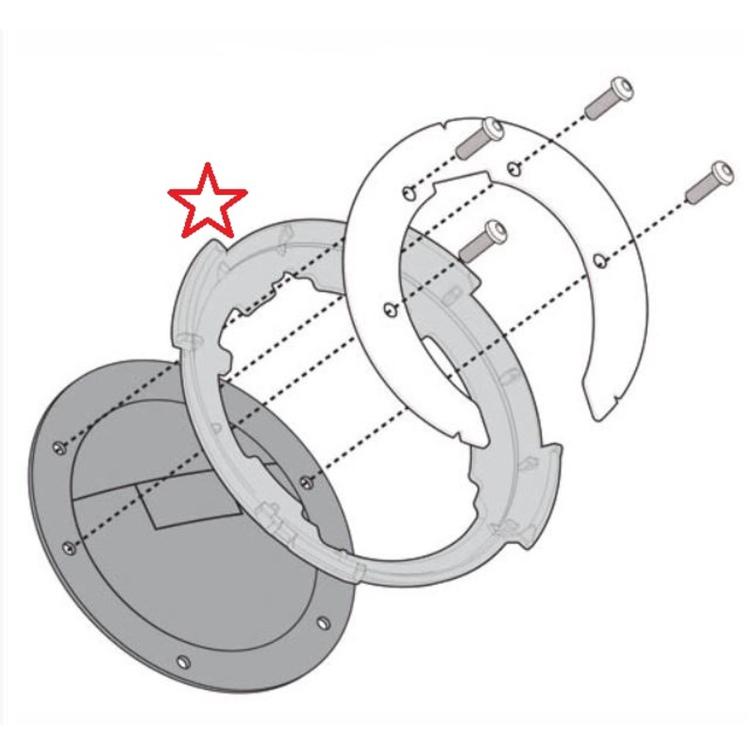 Tanklock kiinnike