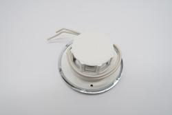 Valaisin, uppoasennus, kromattu kehys, halkaisija 80mm