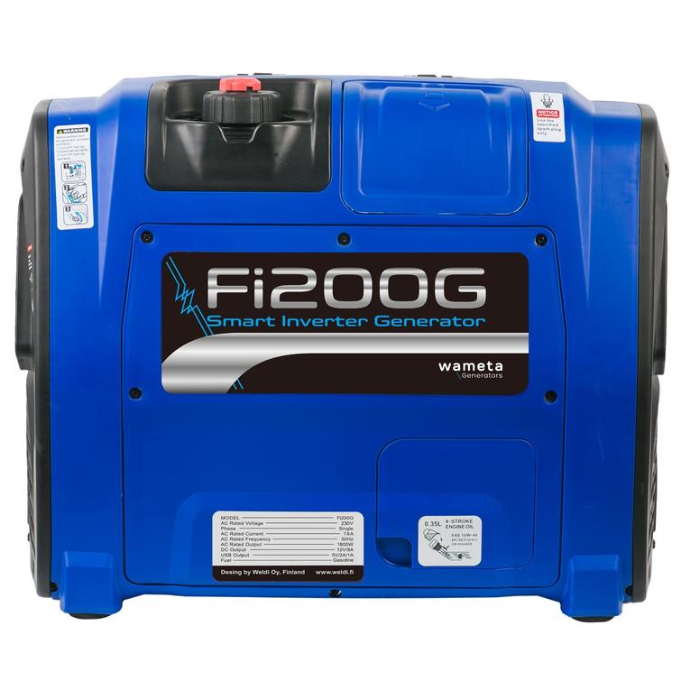 Wameta FI200i generaattori, s&auml;hk&ouml;k&auml;ynnistyksell&auml;