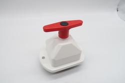 P&auml;&auml;virtakytkin 12V 450A Master, puna/valkea, kiinte&auml; on/off kytkin