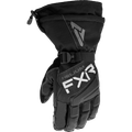 FXR Hybrid Helium Leather Gauntlet Black