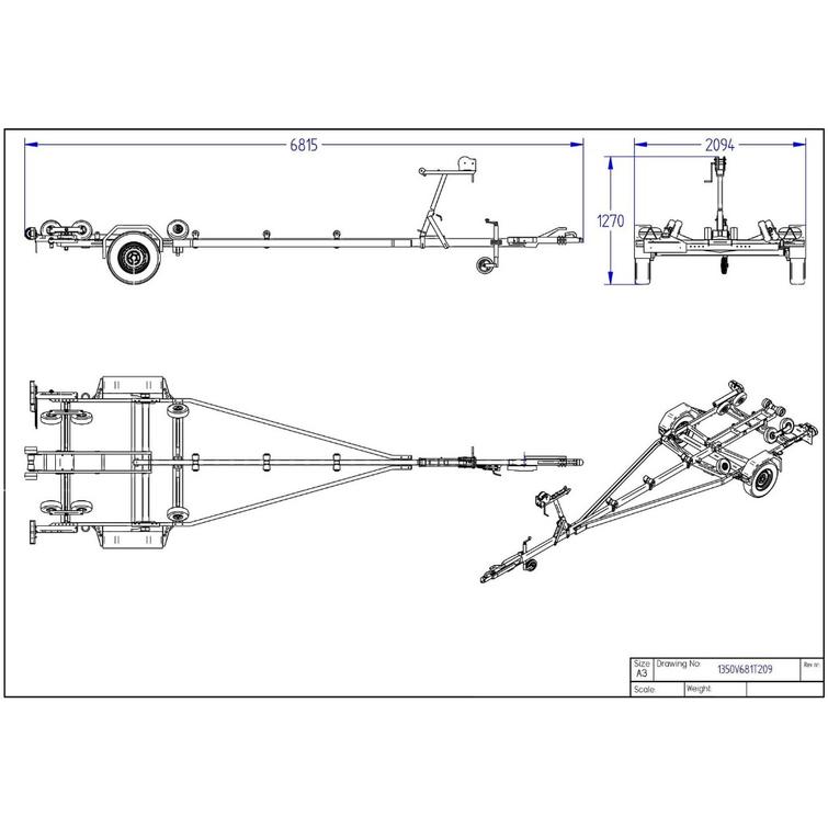 VT 1350 uusi venetraileri