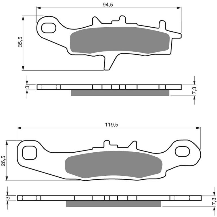 MX-SINTERGRIP BRAKE PAD KX/RM 85