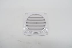 Venttiiliritilä ABS-muovia. Mitat 94 x 94 mm, valkoinen.