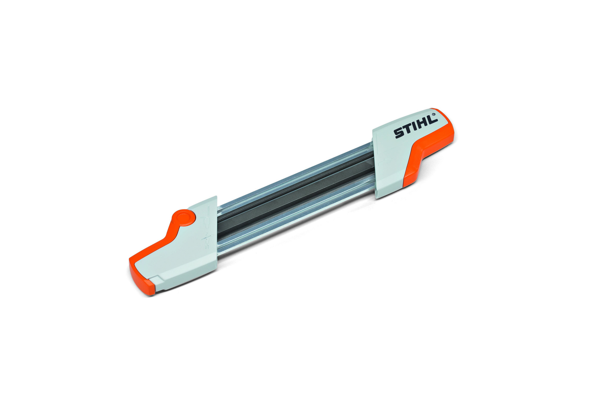 Заточное штиль. Напильник для заточки цепей бензопил Stihl. Заточное приспособление Stihl 0000-881-9801. Направляющая державка с напильником Stihl 4.0 мм, 3/8" РМ. Инструмент для заточки цепи бензопилы Stihl.