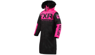 W Warm Up Coat Black/Elec Pink