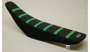 Ribbed Cover, Black/Green, KX250F 09-12, 450F 09-11
